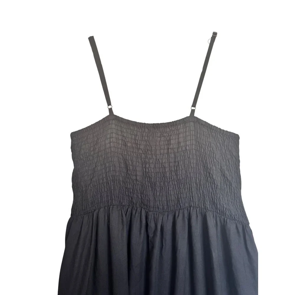 Raviya Crochet Swim Cover Up Size 0X Sundress Smocked Stretch Adjustable Straps